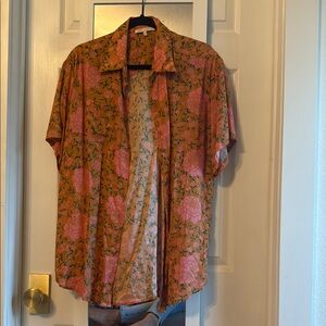 Novella Royale Floral Button-Up Top